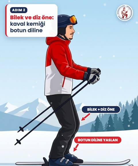 Bilek ve diz öne: kaval kemiği botun diline